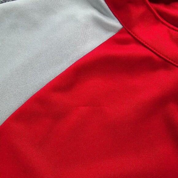 St Louis Cardinals Shirt Mens XL Red Gray 1/4 Zip Shirt Baseball Sports Training - Picture 4 of 9